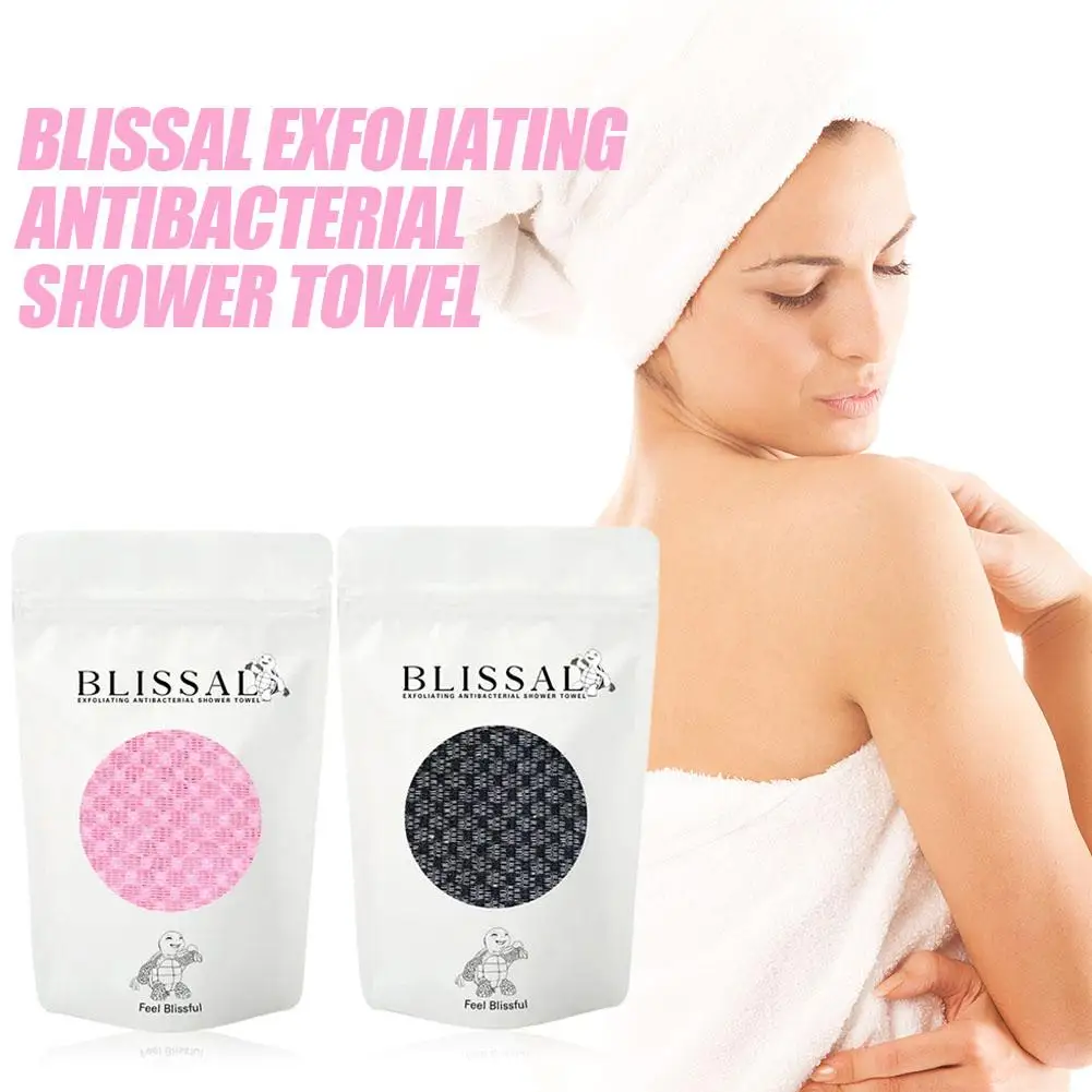 Ręcznik do szorowania pleców Dwustronny, trwały, złuszczający ręcznik do ciała Pasek na plecy Unisex Detox Mud Peeling pleców Rozszerzony ręcznik kąpielowy