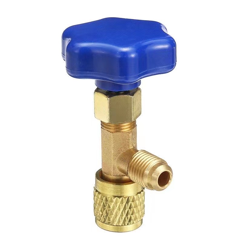 1 stks Lage Druk Doseerventiel Flesopener 1/4 SAE Connector Mayitr Koelmiddel Fles Kan Tap voor R22 R134a R410A Gas