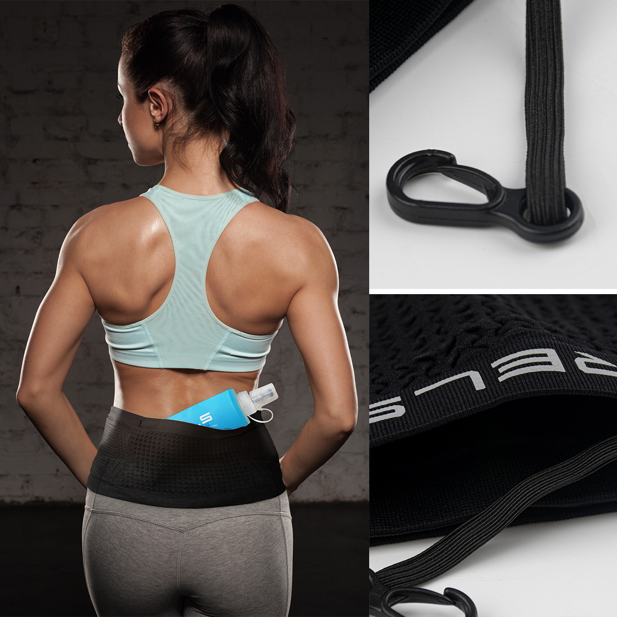 Riñonera Invisible profesional para correr, bolsas ligeras invisibles para teléfono móvil, portátil, elástico, para correr, maratón, deportes para teléfono