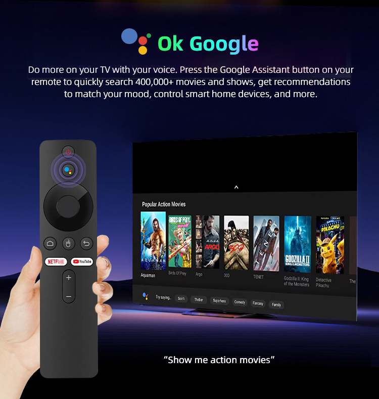 2024 Hot G96 ATV 8k android13.0 TV Stick télécommande infrarouge 2GB8GB 2.4G & 5G double Wifi BT5 Netflix Youtube lecteur multimédia