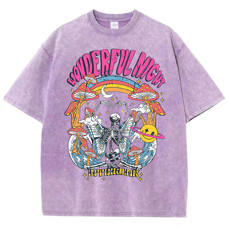 Футболка женская хлопковая оверсайз с принтом в виде бабочки