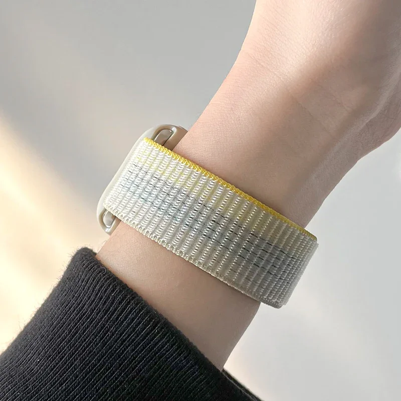 Nylon Loop Strap for Apple Watch Band 46mm 40mm 44mm 45mm 42mm 41mm 38mm Smart Belt Bracelet for IWatch Ultra 49mm 8/7/6/SE/5/4