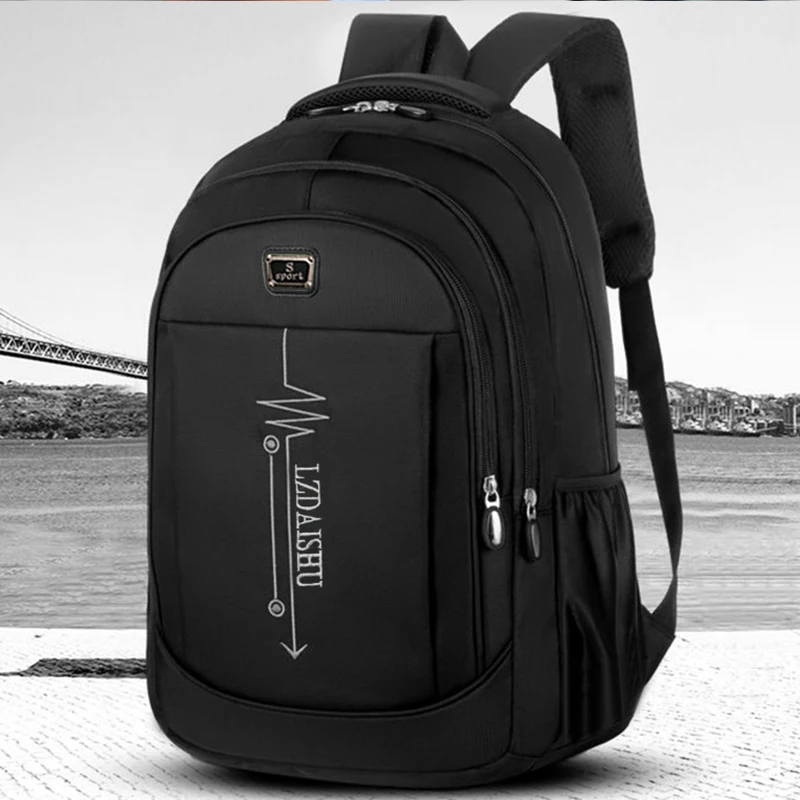Zaino business casual da uomo, borsa per laptop, borsa da viaggio di grande capacità, zaino per studenti, zaino per studenti versione coreana [zip