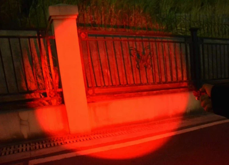 F3 Red Beam Light Flashlight LED 670nM edc Torch Lamp Lantern Against Deteriorating Eyesight Red Flashlight Xmas Halloween Gifts
