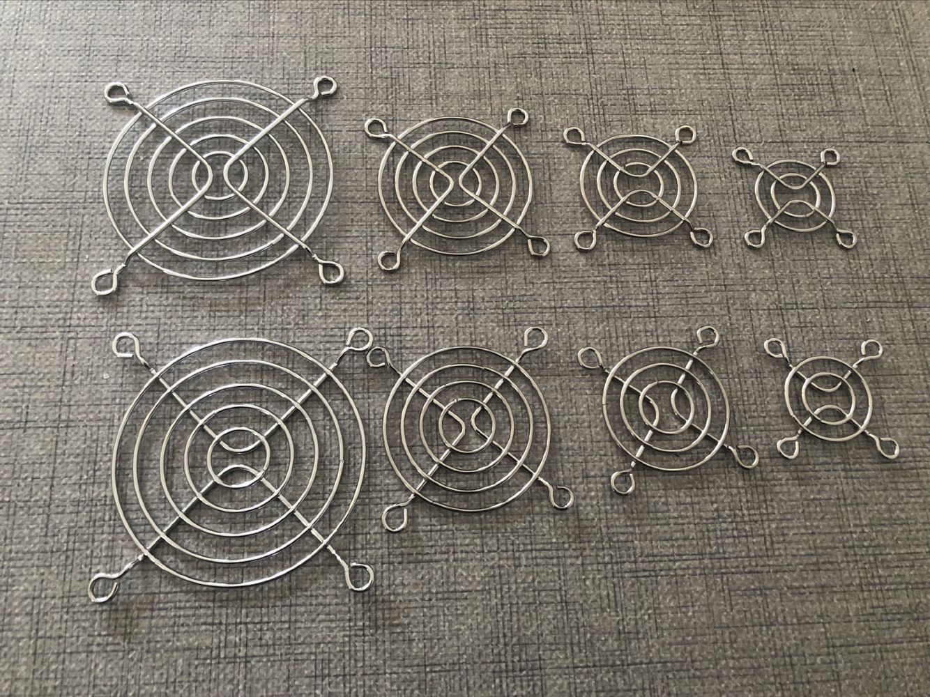 1PC Silbrig Metall Draht Finger Schutz 80mm 90mm 120mm Für CPU Fan DC Fan Grill schutz Schutz Vernickelt Mesh