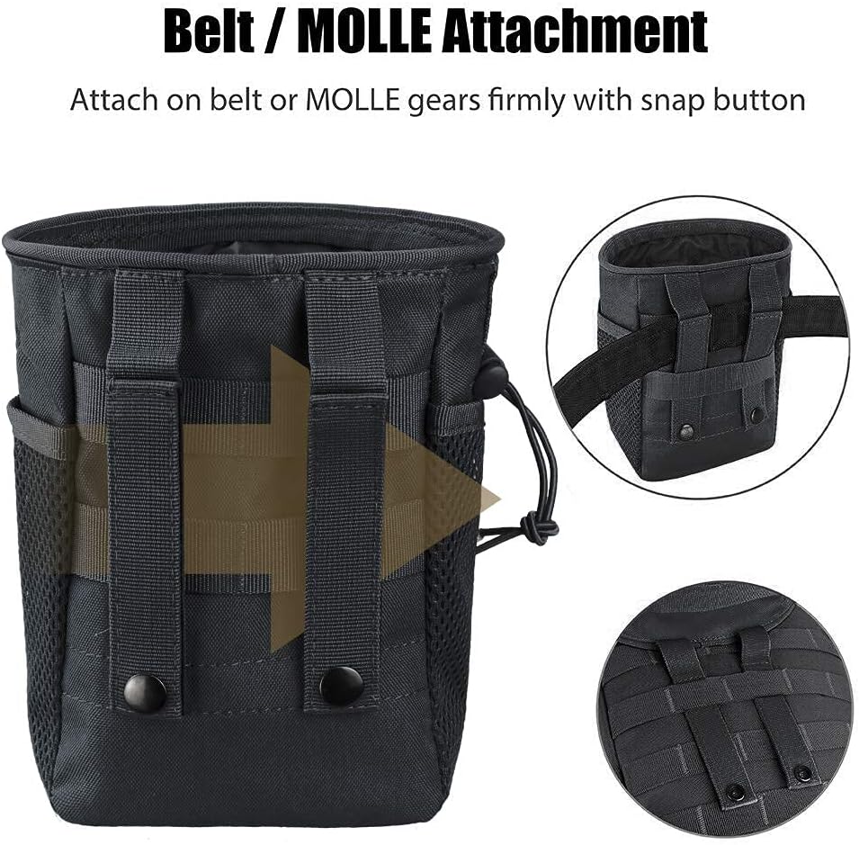 Outdoor Molle coulisse Magazine Dump Pouch cintura di utilità regolabile Fanny Hip Holster Bag Outdoor Ammo Storage Pack