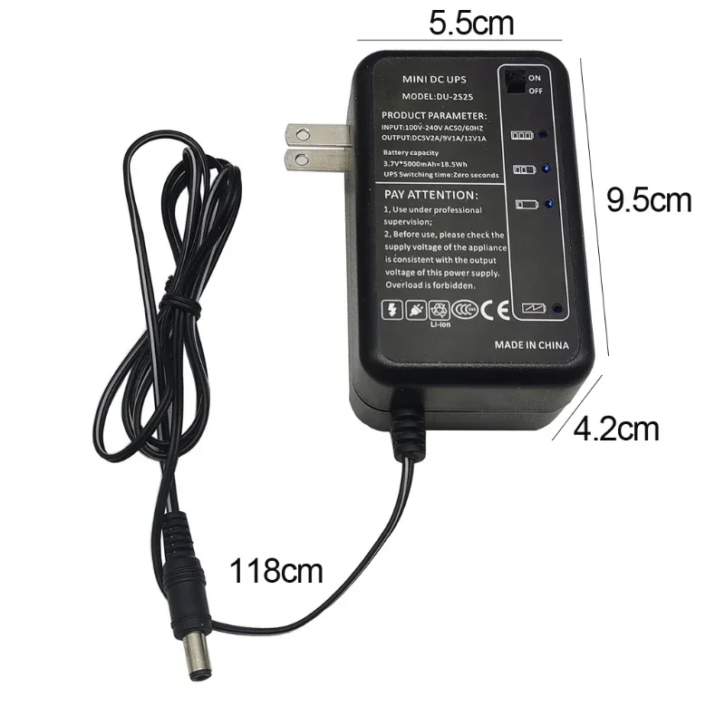 モデム用ポータブルミニラップトップ,Ccctvカメラ用,Wi-fiルーター,LEDストリップパネルアンプ,EU,us,5v,9v,12v,1a,5000mah,4000mah