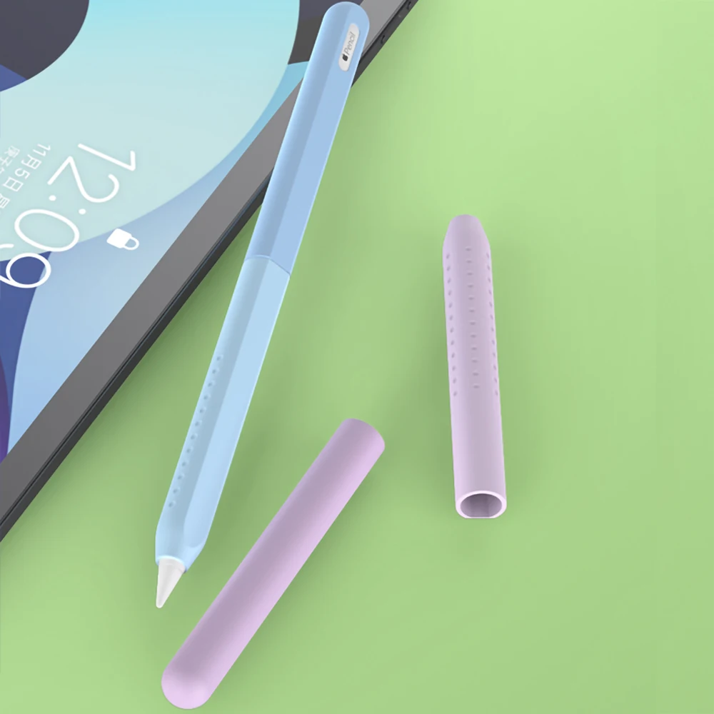 Funda de silicona líquida para Apple Pencil 2,0 Pro, funda protectora para lápiz de segunda generación, Pencil2.0, no afecta la carga