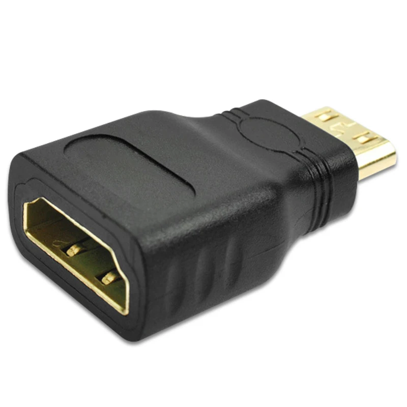 Mini -compatible to HDMI-compatible Adapter Gold-Plated 1.4 3D Extension Adapter 1080P Converter Audio and Video Converter