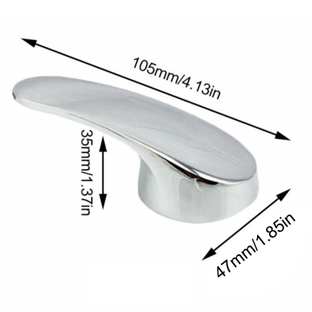 Replacements Kitchen Bathroom Single Lever Mixer Taps Handle Chrome Plated Faucet Handle Metal Taps Accessories