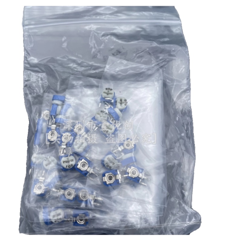 65 Uds potenciómetro recortador RM063 resistencia ajustable 100R ~ 1M potenciómetros 1K 5K 10K 20K 50K 100K 500K 1M resistencias variables