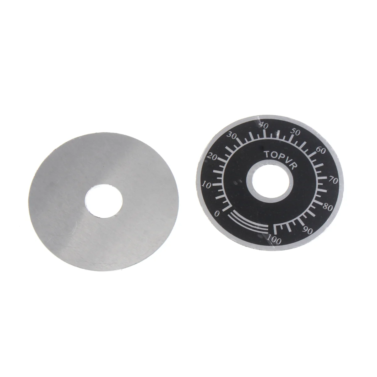 5/2 pz 0-100 quadrante digitale piastra etichetta in alluminio A03 manopola cap WTH118 RV24 WX050 potenziometro