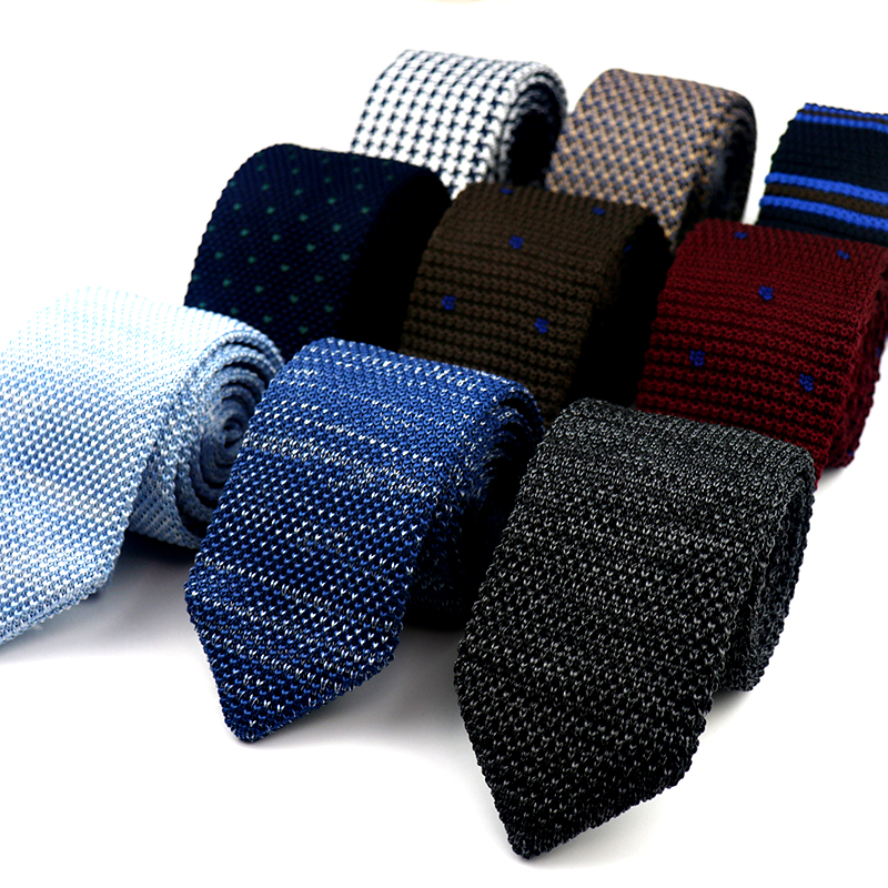 Moda gravatas de malha para homens mulheres casual verde pescoço gravata sólida listrado vermelho marrom lazer cravate casamento negócios gravata estreita