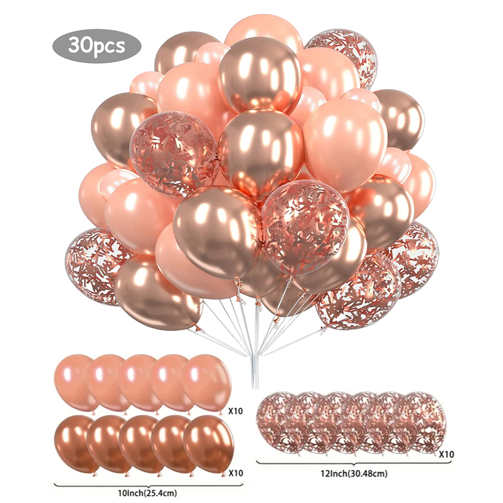 30pcs 다채로운 스파클 풍선 세트 테마 파티 생일 장면 장식 풍선