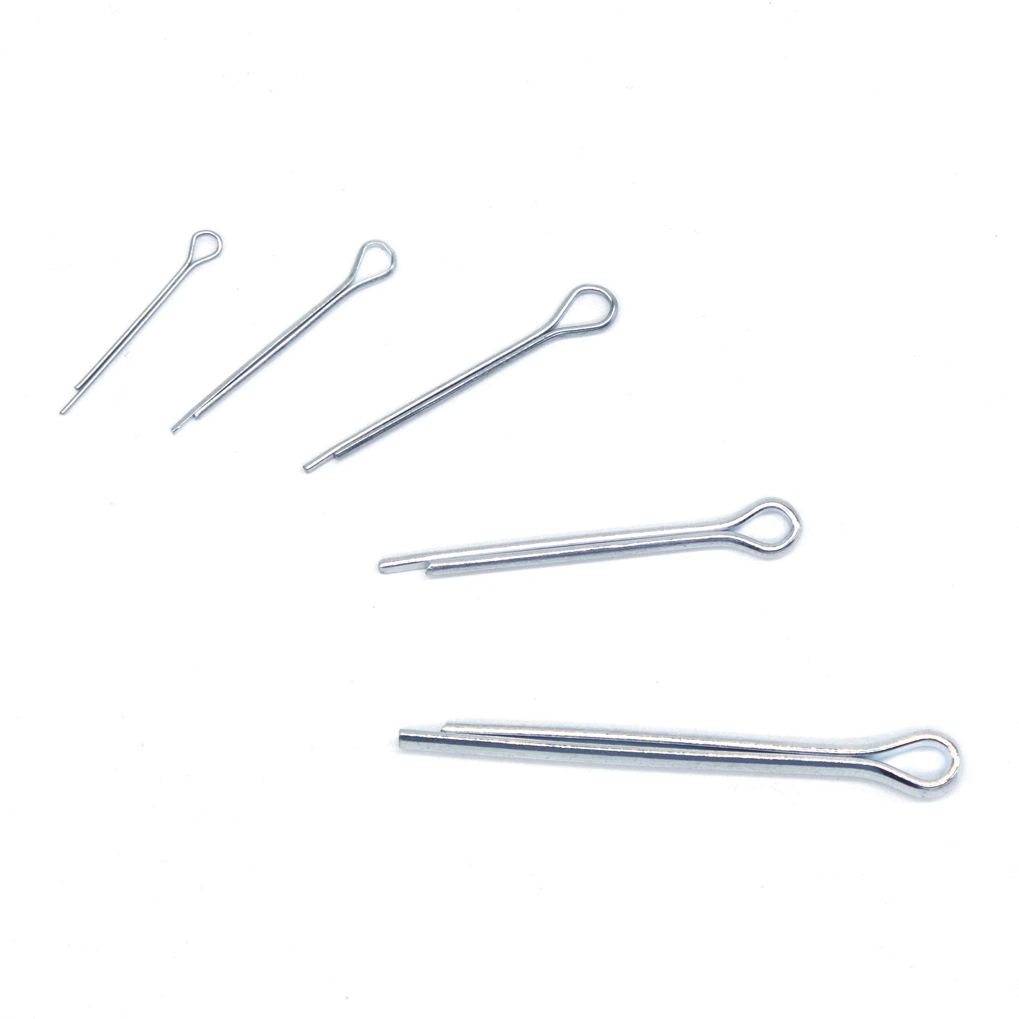 175Pcs Sliver Split Pins Cotter Fixings Assorted Sizes Zinc Plated Steel Hard Case Link Split Cotter Pin High Quality