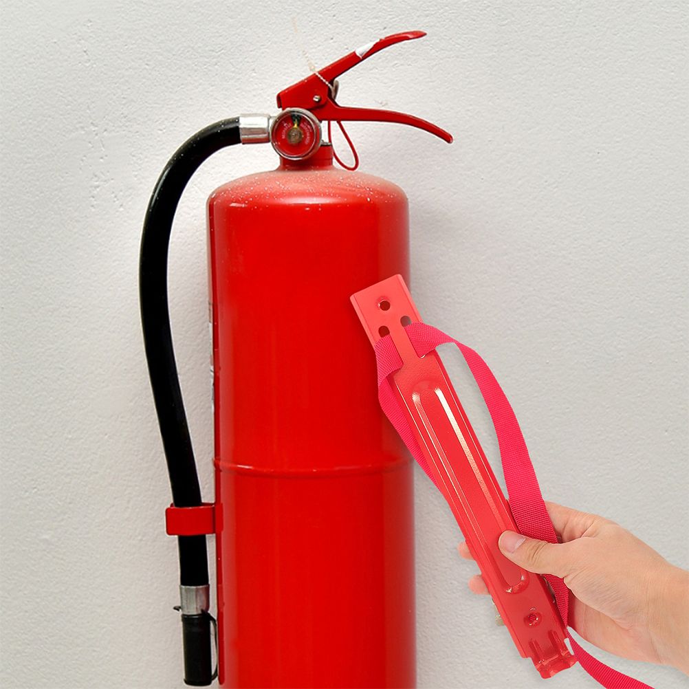 2 Stück Feuerlöscher-Hakenhalterungen, 2 kg, 3 kg, 4 kg Eisen, Wandhalterung, einfache Installation, platzsparendes Design, verstellbare Passform