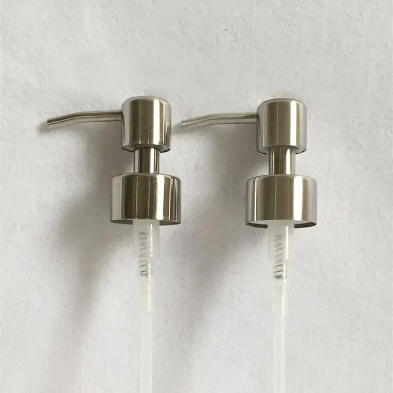 Bomba dispensadora de jabón líquido de mano de acero inoxidable 304, boquilla de cabezal para baño, cocina, espuma, jabón, champú, accesorios dispensadores, 1 ud.