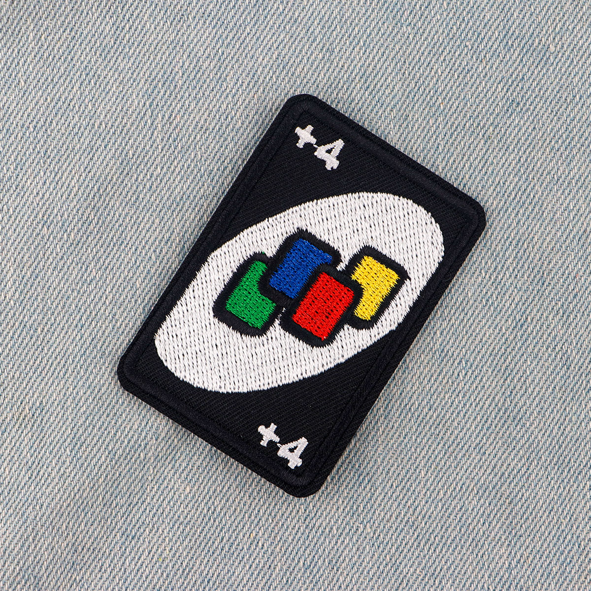 Parches de juego de tarjetas para ropa, apliques para planchar, insignias, pegatinas para ropa, costura artesanal, rayas bordadas