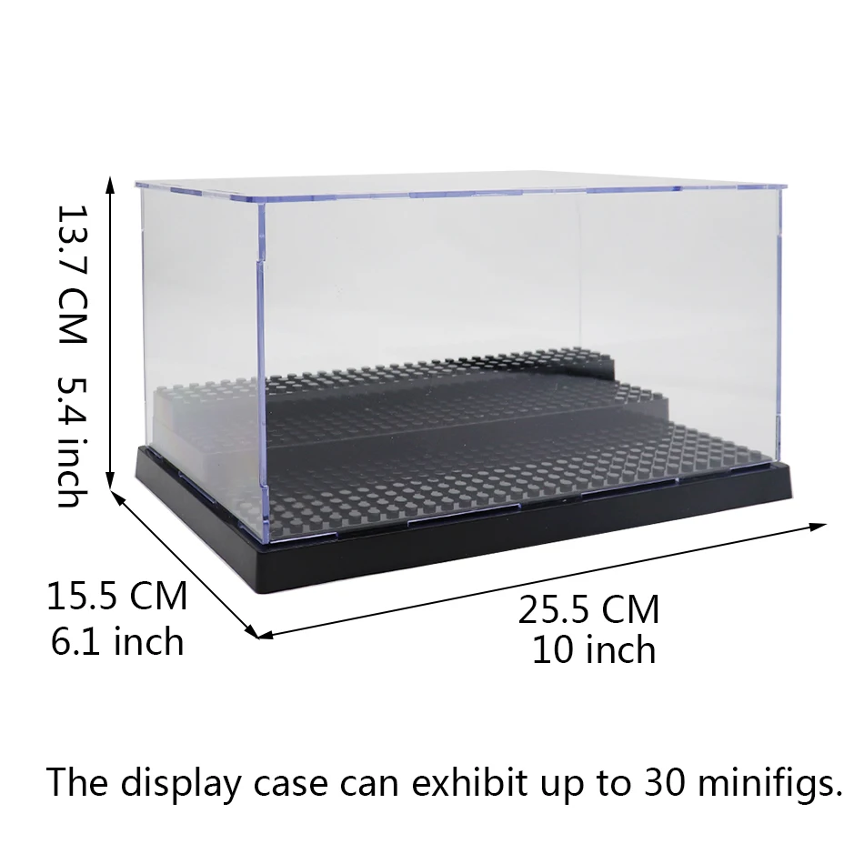 3 ステップ防塵アクリルフィギュア市車モデルコレクションディスプレイボックスビルディングブロック収納プレキシガラスショーケース子供のおもちゃ