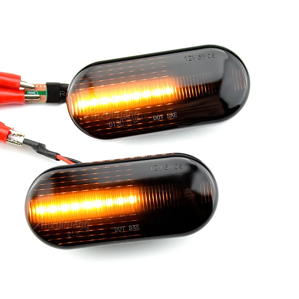 2 uds Led indicador lateral dinámico luz intermitente secuencial para VW Golf 3 4 MK3 MK4 Passat 3BG Polo 6N 9N Bora Vento