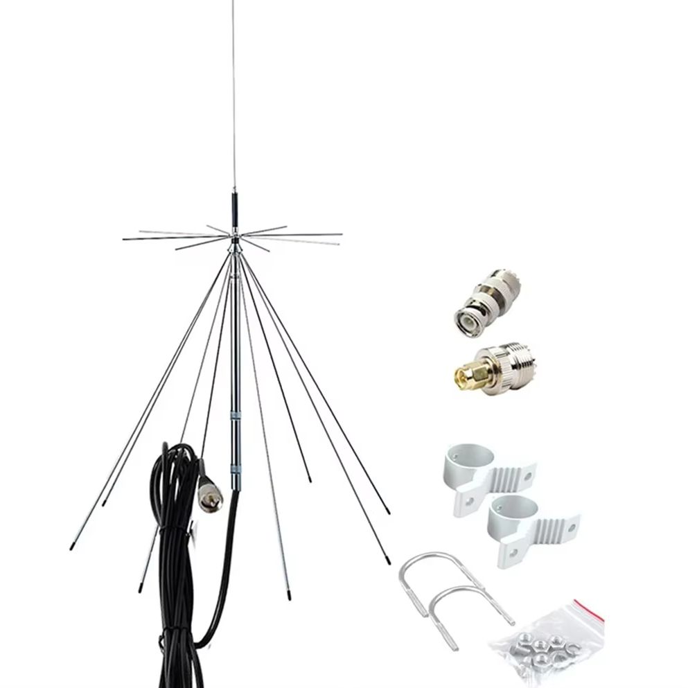 D3000N, leistungsstarkes Breitband, UWB, SignalPlus, 25–3000 MHz Discone-Antenne für VHF UHF SDR, kompatibel mit PL259, SO239-k-Anschluss