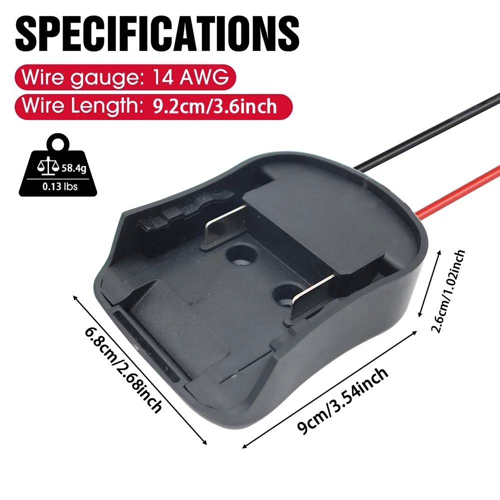 Li-Ion Batterie Externe Netzteil Halterung DIY Stecker Adapter Dock Halter Für Makita 14,4 V 18 V Lithium-Batterie BL1830 BL1430