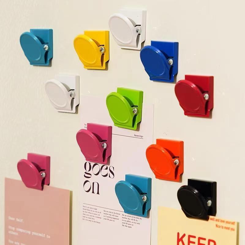 5-Piece Magnetic Office & Fridge Clips Multi-Color Multi-Functional File Organizers Suitable for Home, Kitchen, and Office Use