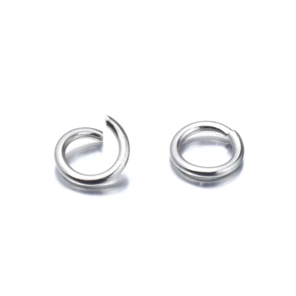 200 Cái/lốc/3/4/5/6/7/8/10 Mm Thép Không Gỉ Tự Làm Trang Sức những Phát Hiện Mở Đĩa Đơn Vòng Nhảy Vòng & Tách Vòng Trang Sức Làm