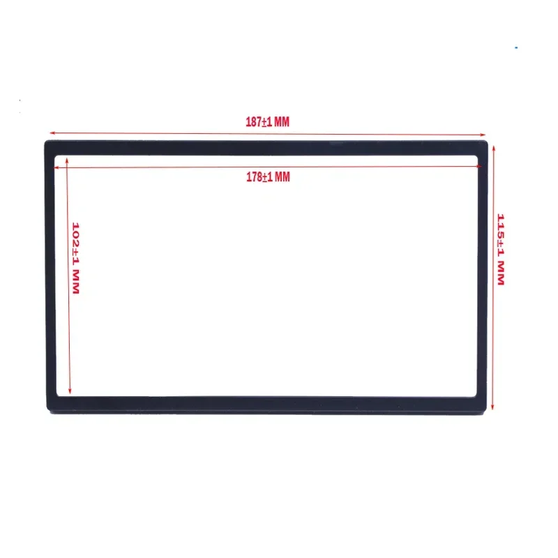 Universal 2 din 100mm/3.94 Polegada quadro rádio do carro mp5 player acessórios de instalação automóvel interior acessório multimídia