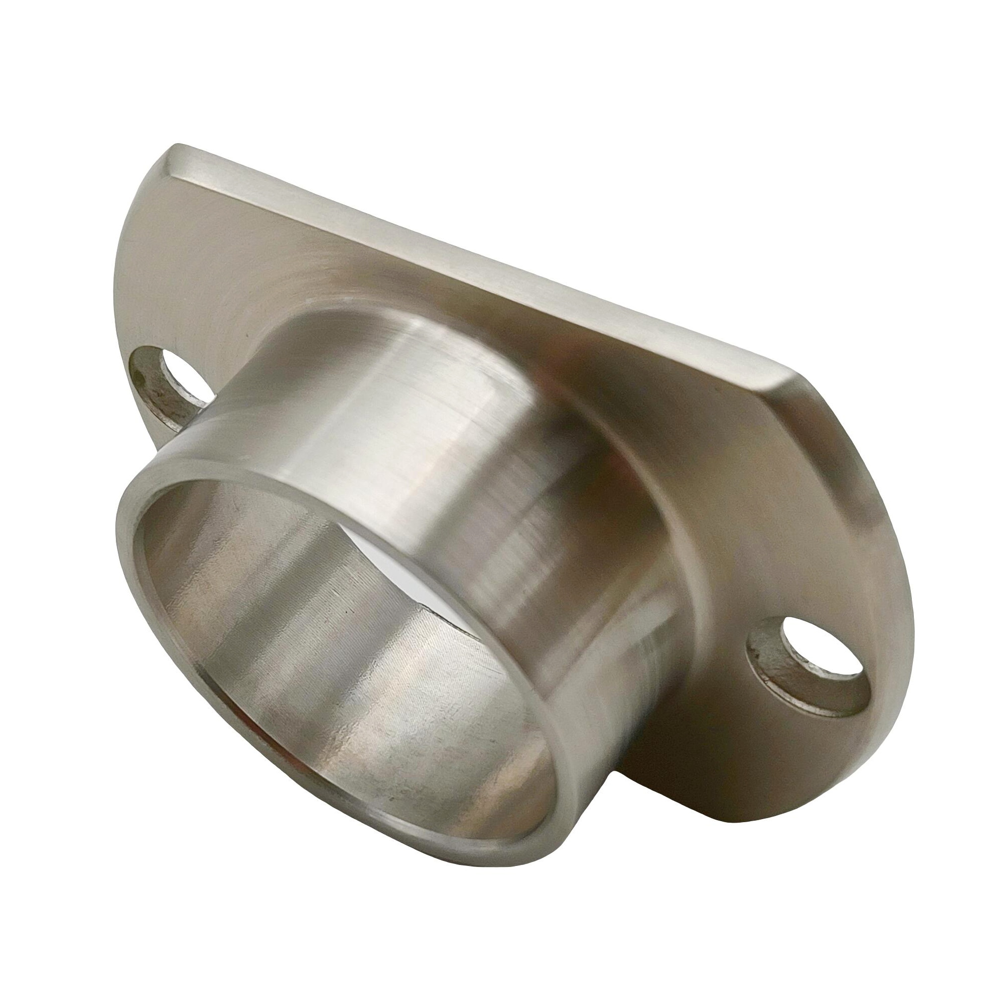 316 สแตนเลส 25.4 มม.ราวบันได Handrail ฐานหน้าแปลนซาตินขัดราวบันไดราวบันไดโพสต์ชั้นหน้าแปลน