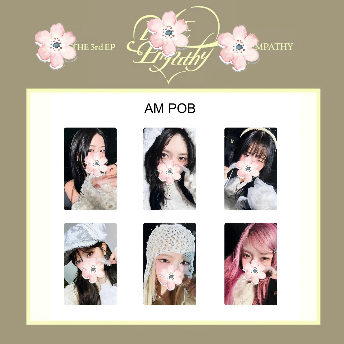 Korean girl group ablum lomo card third mini album Empathy bonus card Zhang Yuan Ying An You Zhen Nao Jing Lian Li Xianrui