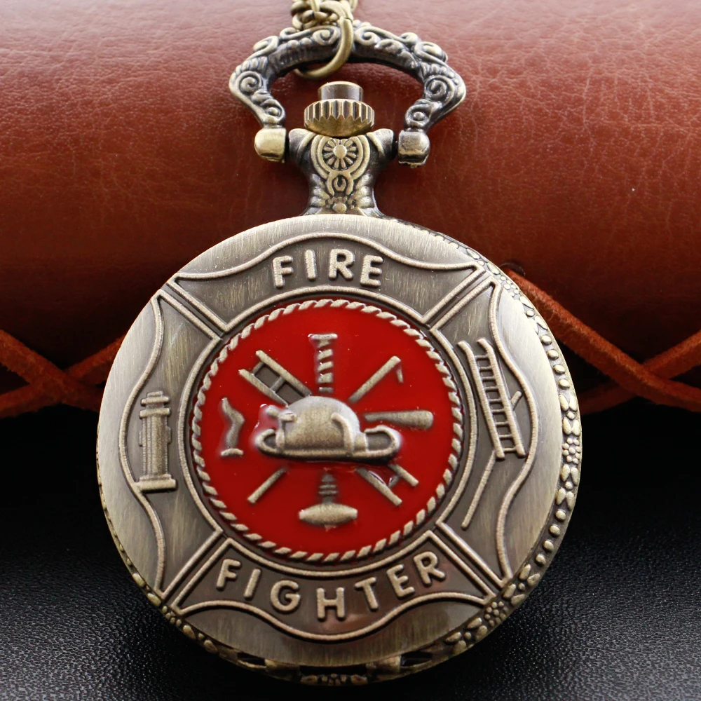 Reloj de bolsillo de cuarzo Digital romano Steampunk con sombrero de fuego rojo, caja antigua azul, collar, colgante, cadena de reloj, regalo para hombres y mujeres