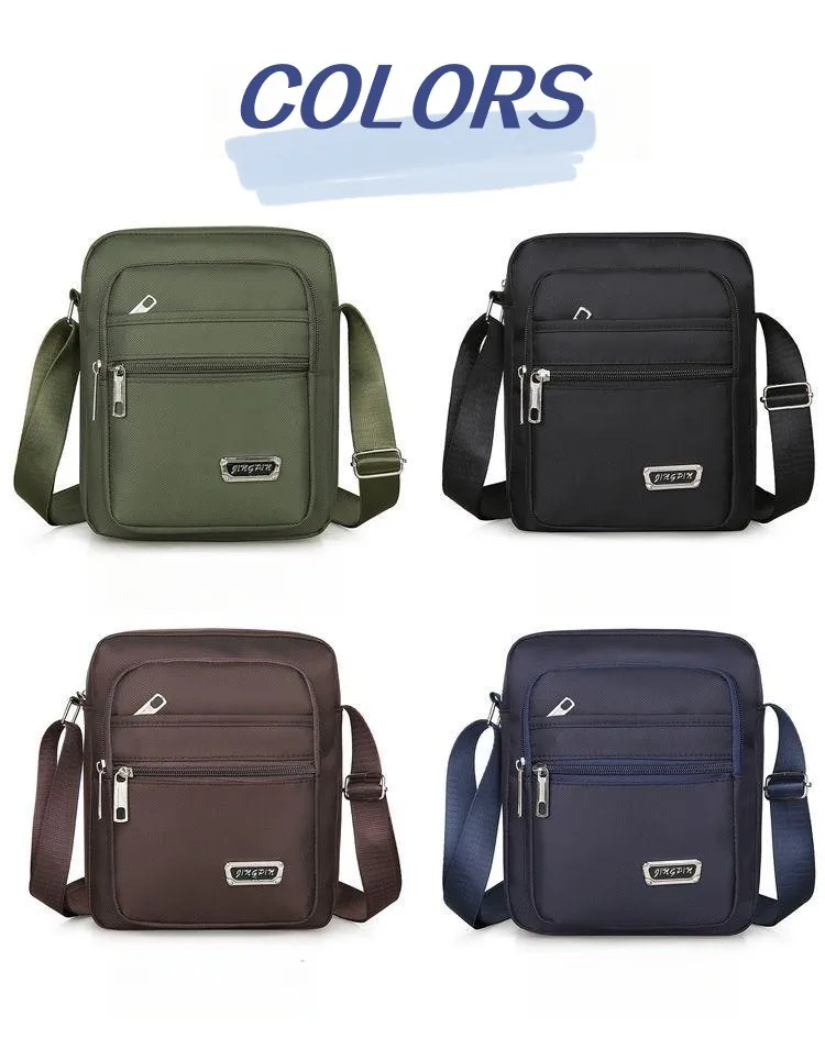 กันน้ําผู้ชายCrossbodyกระเป๋าชายไนลอนไหล่กระเป๋าเด็กMessengerกระเป๋ากระเป๋าถือผู้ชายสําหรับเดินทางลําลองขนาดใหญ่Satchelกระเป๋าสีเทา