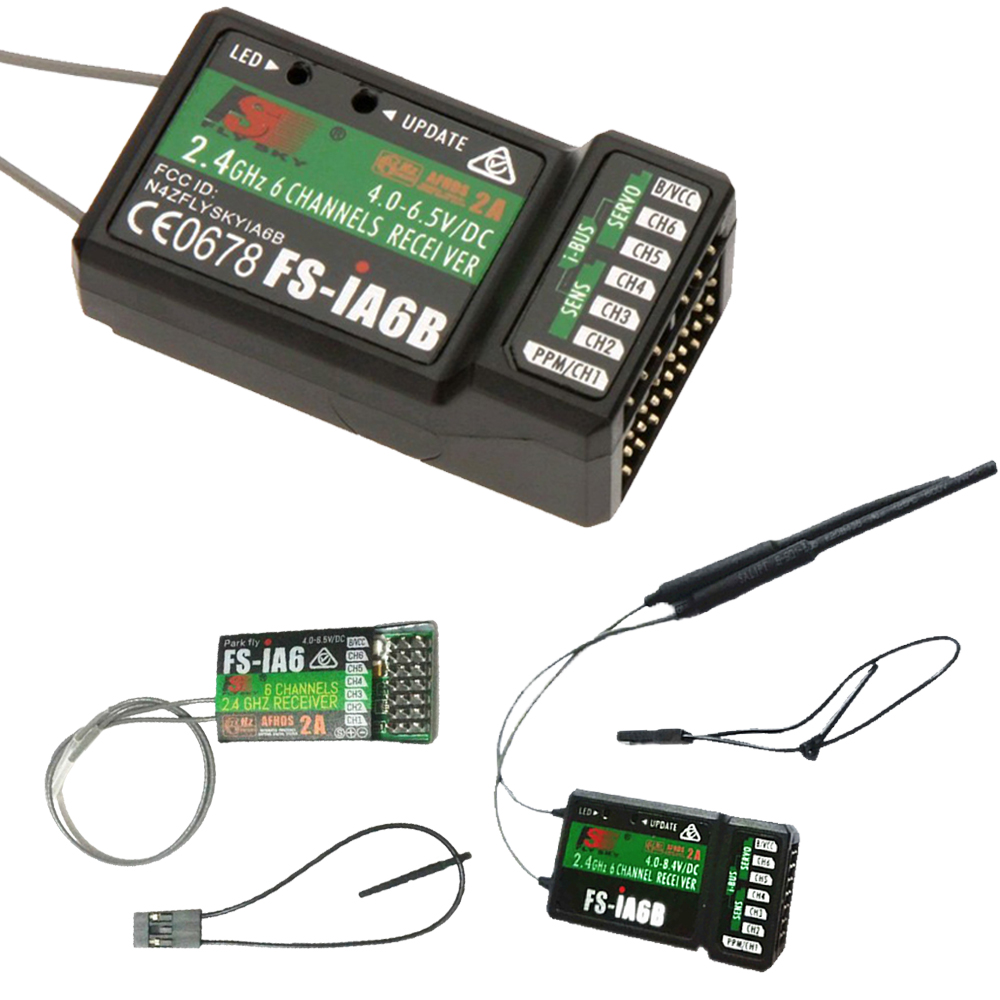 Оригинальная электронная сигарета Flysky FS-IA6 6CH 2,4G, двойной Радиоуправляемый приемник для Flysky FS-IA6B FSI6, ресивер для передатчика Flysky