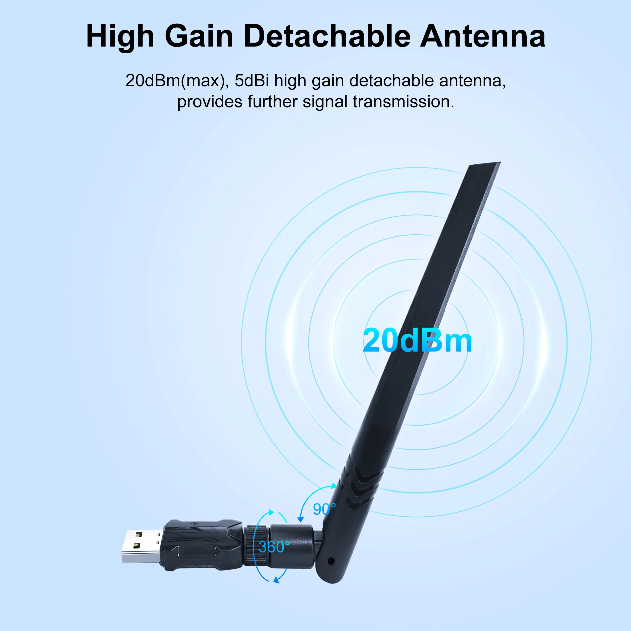 GIRIER ZigBee 3.0 Dongle USB Gateway, Universal ZigBee Gateway con Antena Compatible con Home Assistant OpenHAB ZigBee2MQTT