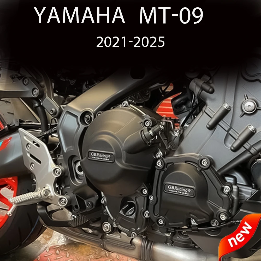 Motorräder Motor Schutz Abdeckung Für GB Racing Für Yamaha MT-09 2021 2022 2023 2024 FZ-09 XSR 900 TRACER 9 GT