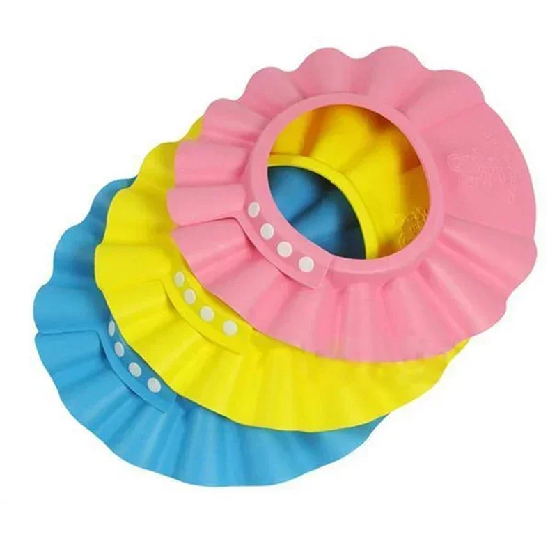 2025 venda quente touca de banho do bebê viseira chapéu ajustável chuveiro do bebê proteger os olhos à prova dwaterproof água shampoo respingo escudo lavagem cabelo