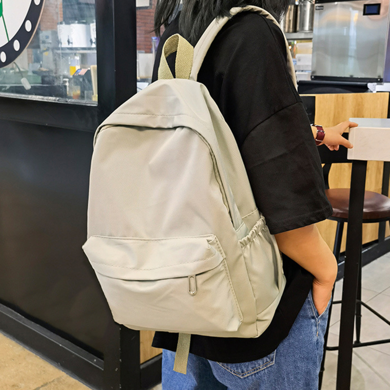 Mulheres mochila à prova dwaterproof água grande capacidade mochila escolar zíper suave sólido adolescentes menina casual daypack saco estudante fornecimento novo
