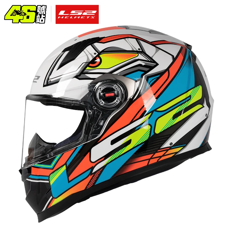 LS2 Full Face Capacete Masculino ls2 FF358 Мотокросс Гонки Мужчина Женщина Casco Мото Шлем Без насоса ECE Одобрено Качество