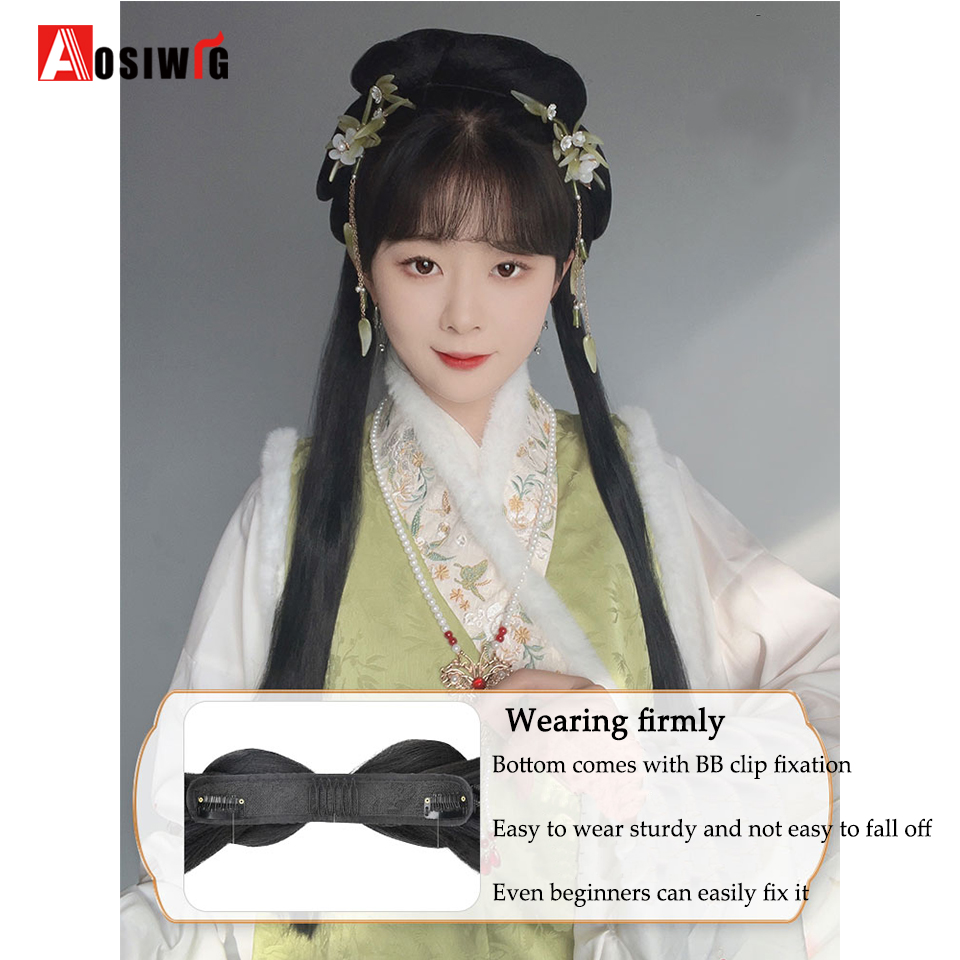 合成カンフーブヘアクリップ,古代のかつら,ヘアアクセサリー,ワンピース,ignons,ウィッグ,アンティーク