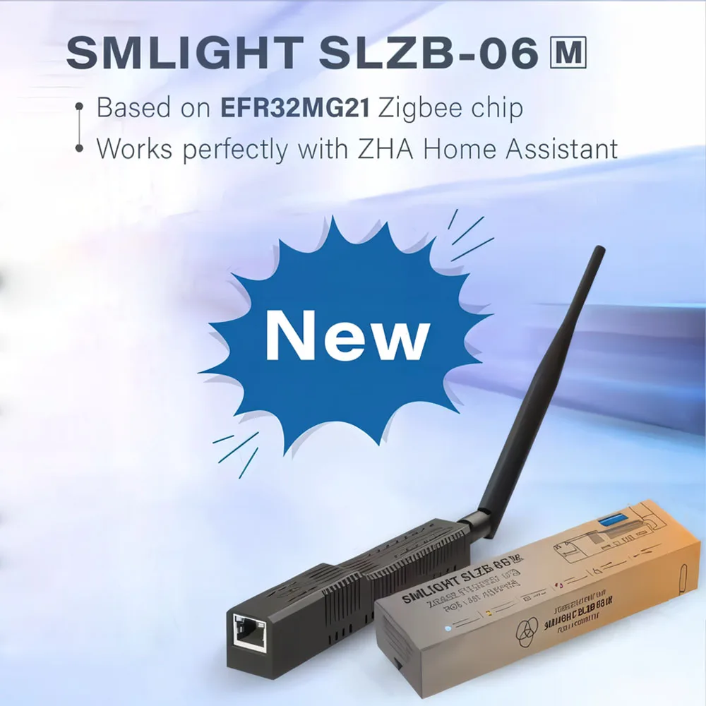 Coordenador de puerta de enlace WiFi Zigbee3.0 SMLIGHT SLZB-06/M/P7 a Ethernet, adaptador USB y WiFi que funciona con ZHA Zigbee2MQTT HomeAssistant