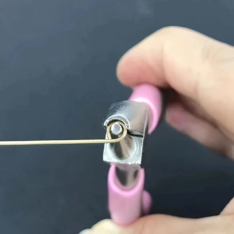 Alicates cóncavos redondos profesionales de 5 pulgadas, utilizados para la fabricación de joyas, mini herramientas de bucle de alambre de precisión, herramientas manuales ideales de bricolaje