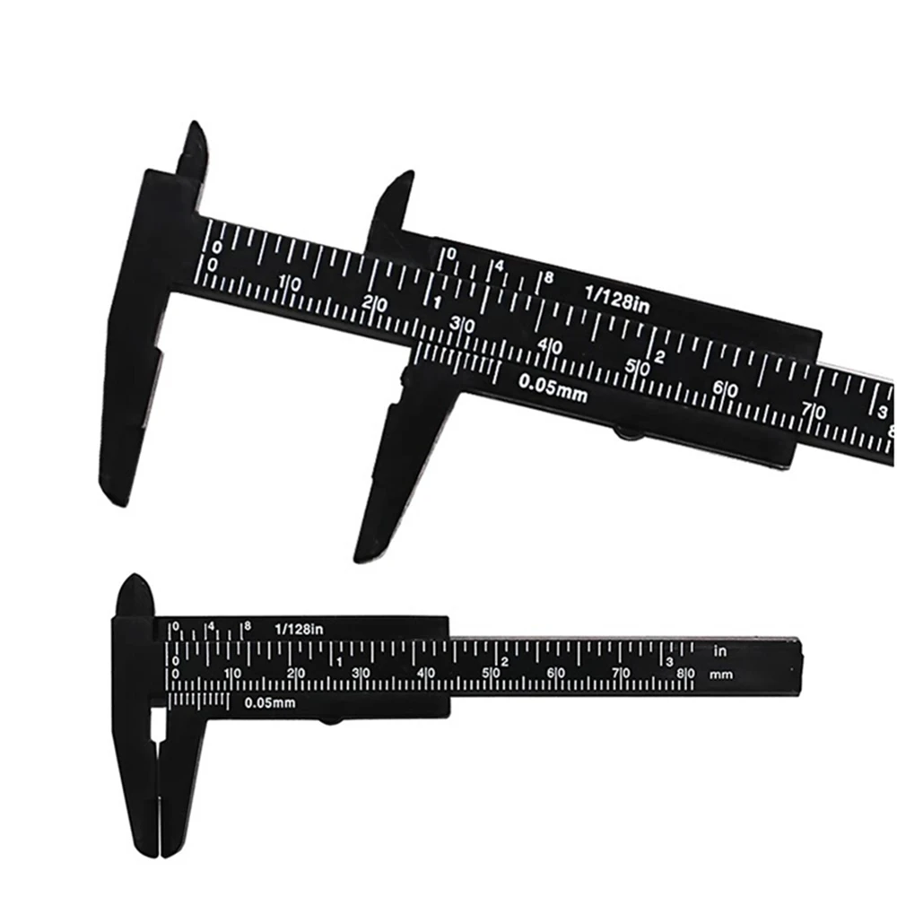 80mm caliper, small plastic sliding vernier caliper, measuring tool, micrometer, manual tool