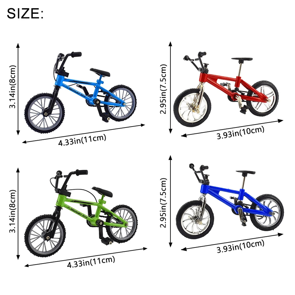 Alloy Mini BMX Bicycle for Kids, Modelo de bicicleta portátil, Montagem Gadgets, Presente Retro