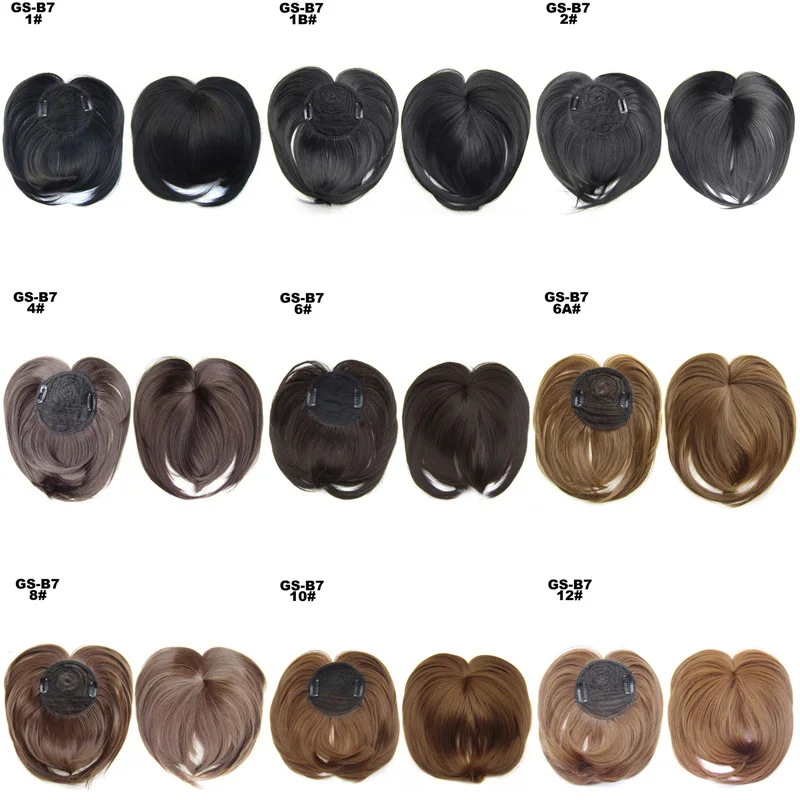 Zolin-extensión de flequillo de pelo sintético, Clip en el cabello, peluca Invisible con flecos falsos