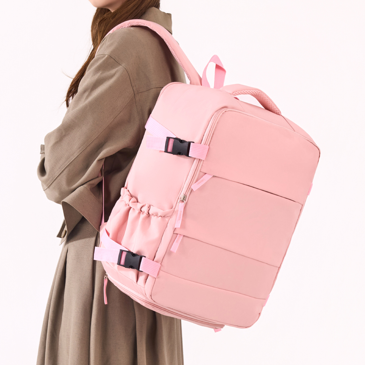 Cross-Border Travel Backpack, Men's and Women's Large-Capacity Shoe Compartment Luggage Bag, Computer Business Bag, Student School Bag, Commuting