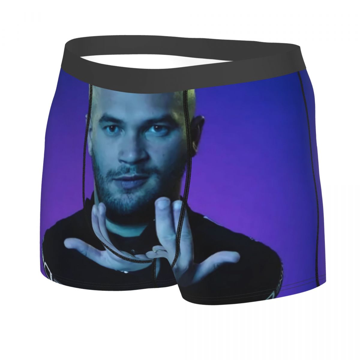 Novedad personalizada rapero francés Jul Boxers pantalones cortos bragas calzoncillos masculinos calzoncillos transpirables ropa interior