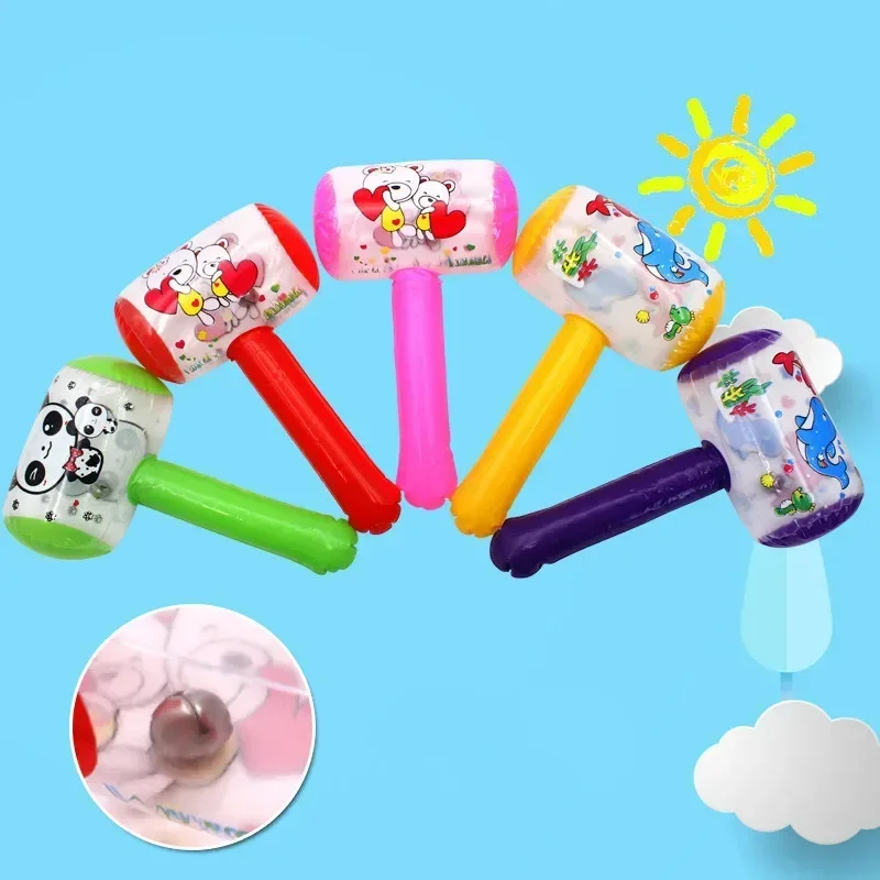 3 pçs martelo inflável com sino martelo de ar do bebê crianças brinquedos festa favores brinquedo inflável piscina praia festa brinquedo