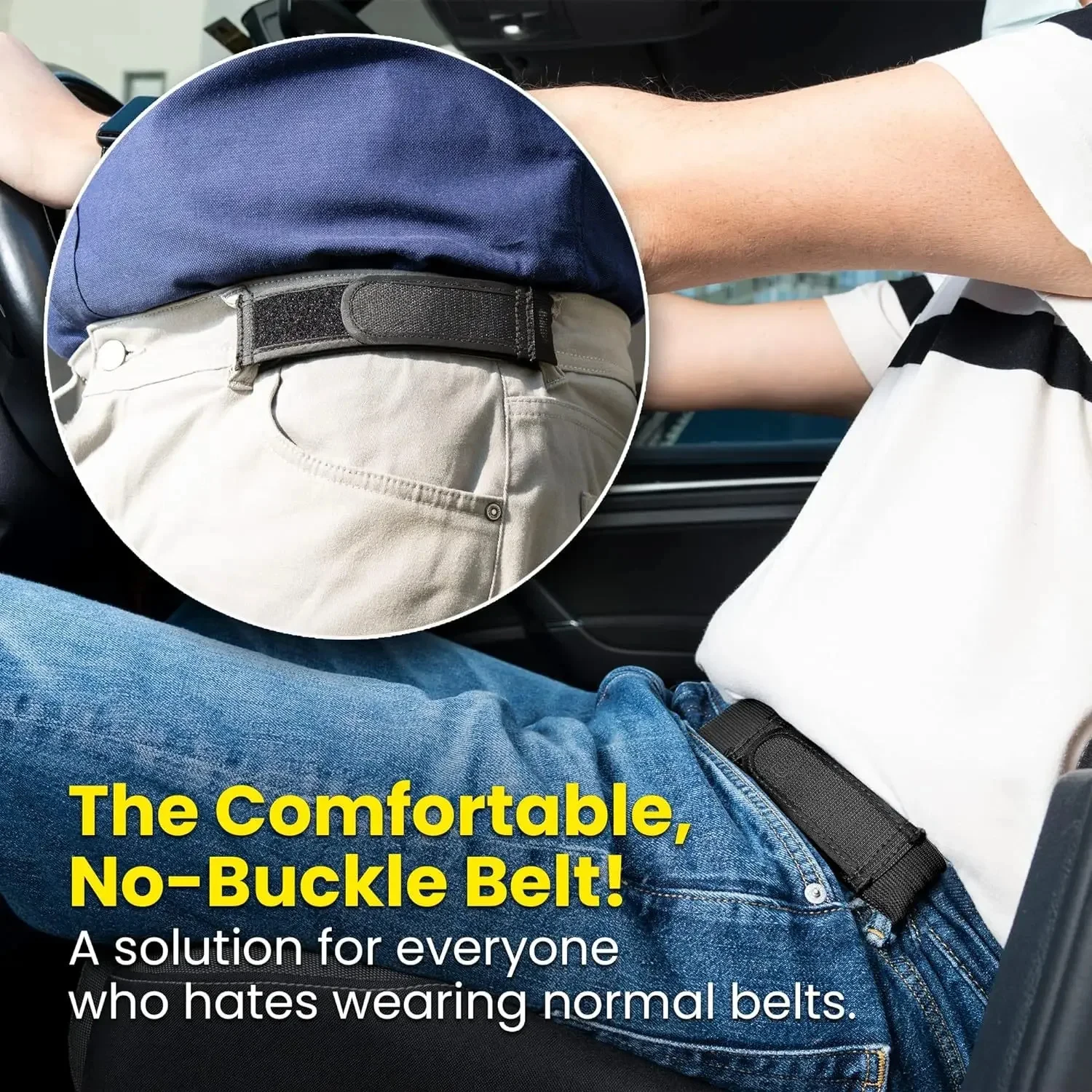 Fivela cintos de cintura livre masculino ultra-macio sem fivela cintos elásticos moda confortável elegante cinto loop fivela-livre cinto unisex