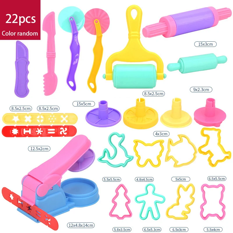 Fai da te creativo 3D plastilina stampo modellazione argilla accessori set gioco pasta kit di strumenti coltello di plastica stampo giocattoli educativi per bambini